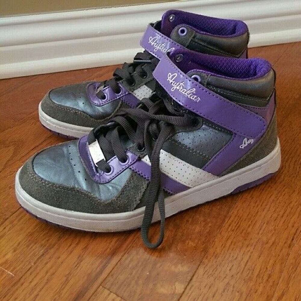 Australian Sneakers - Grey, Purple, White - Size 5 - Picture 1 of 8